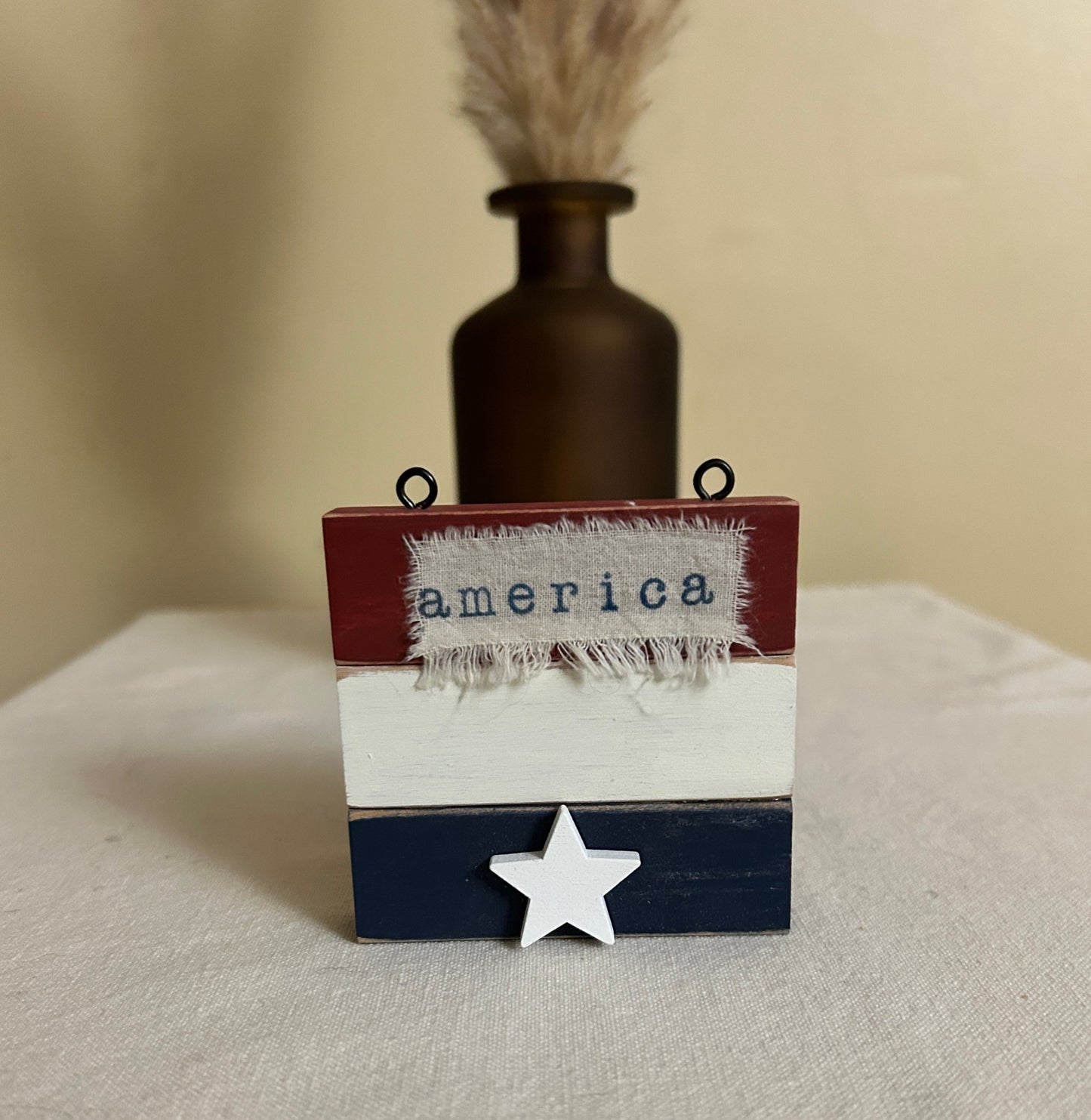 Rustic Crafts/ “America” Shelf Decor
