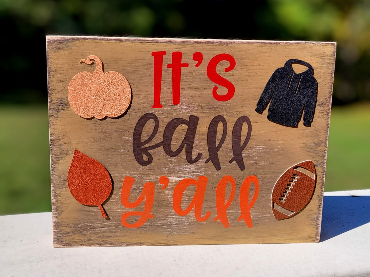 "It's Fall Y'all" Shelf Decor