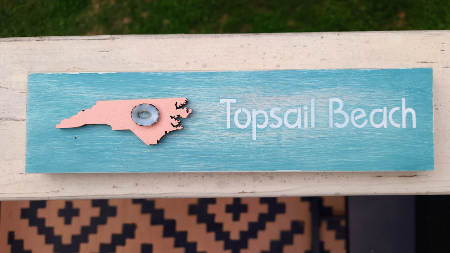 NC Beaches Shelf Décor