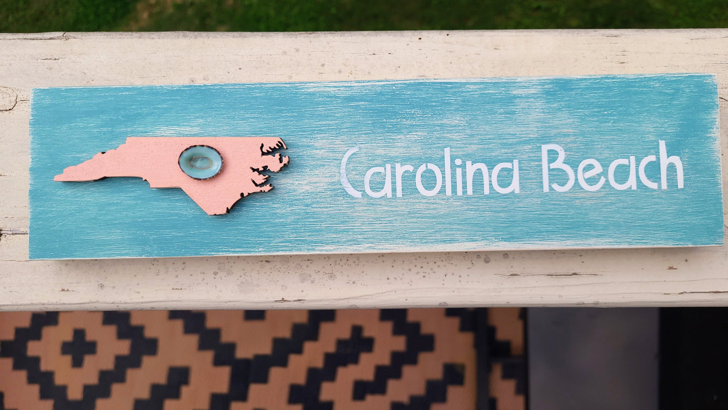 NC Beaches Shelf Décor