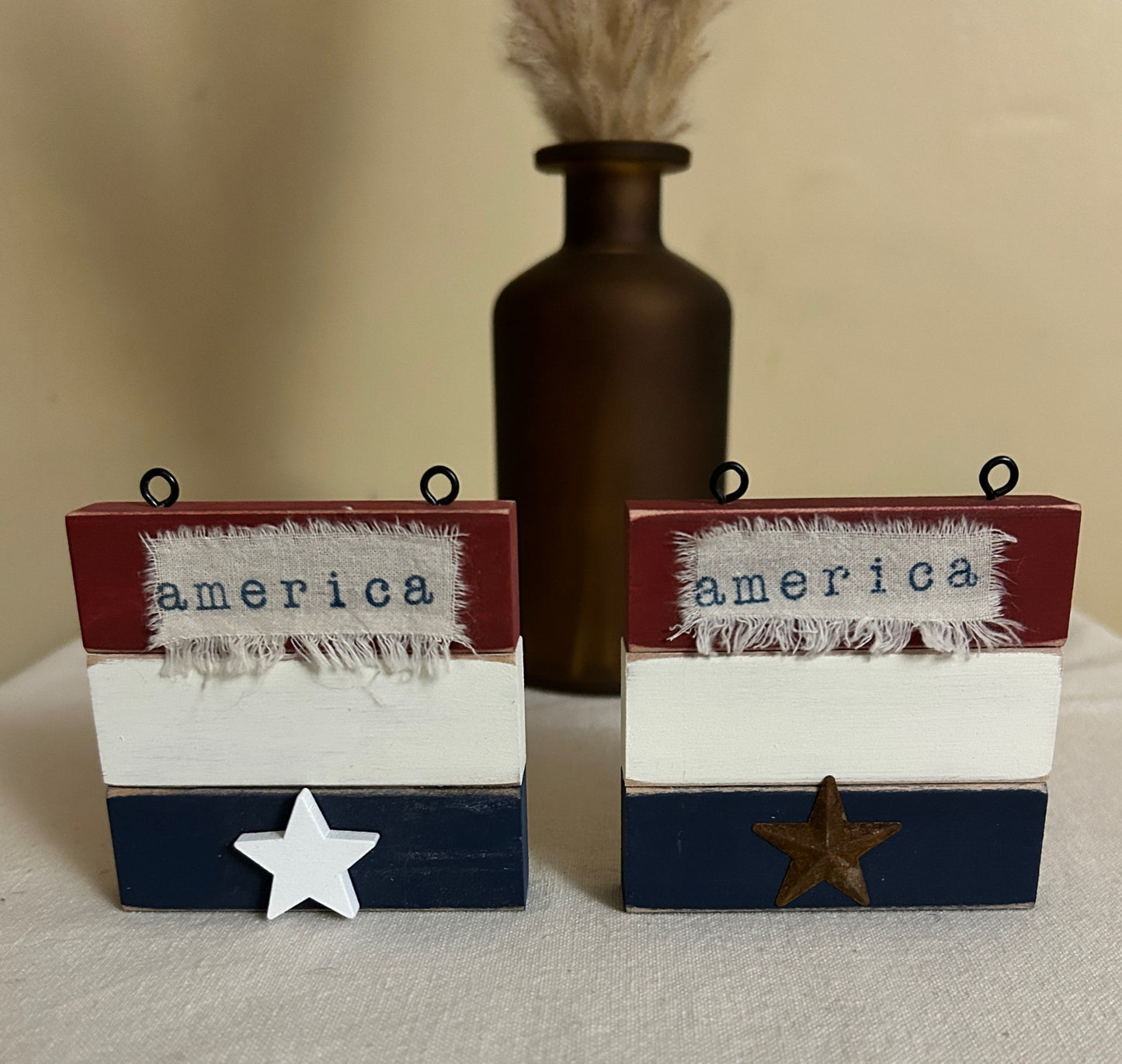 Rustic Crafts/ “America” Shelf Decor