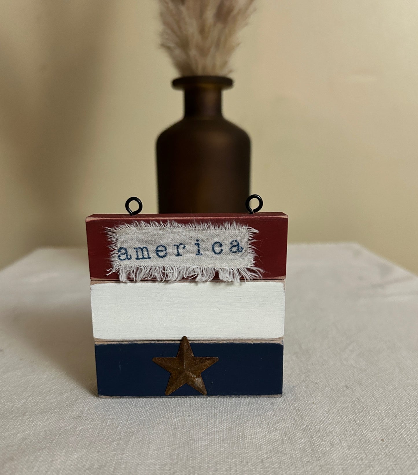 Rustic Crafts/ “America” Shelf Decor