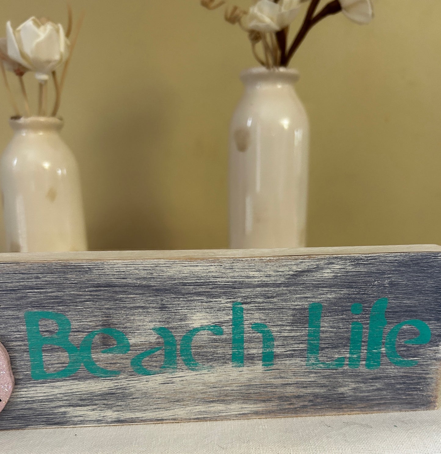 Rustic Crafts/ “Beach Life” Shelf Décor