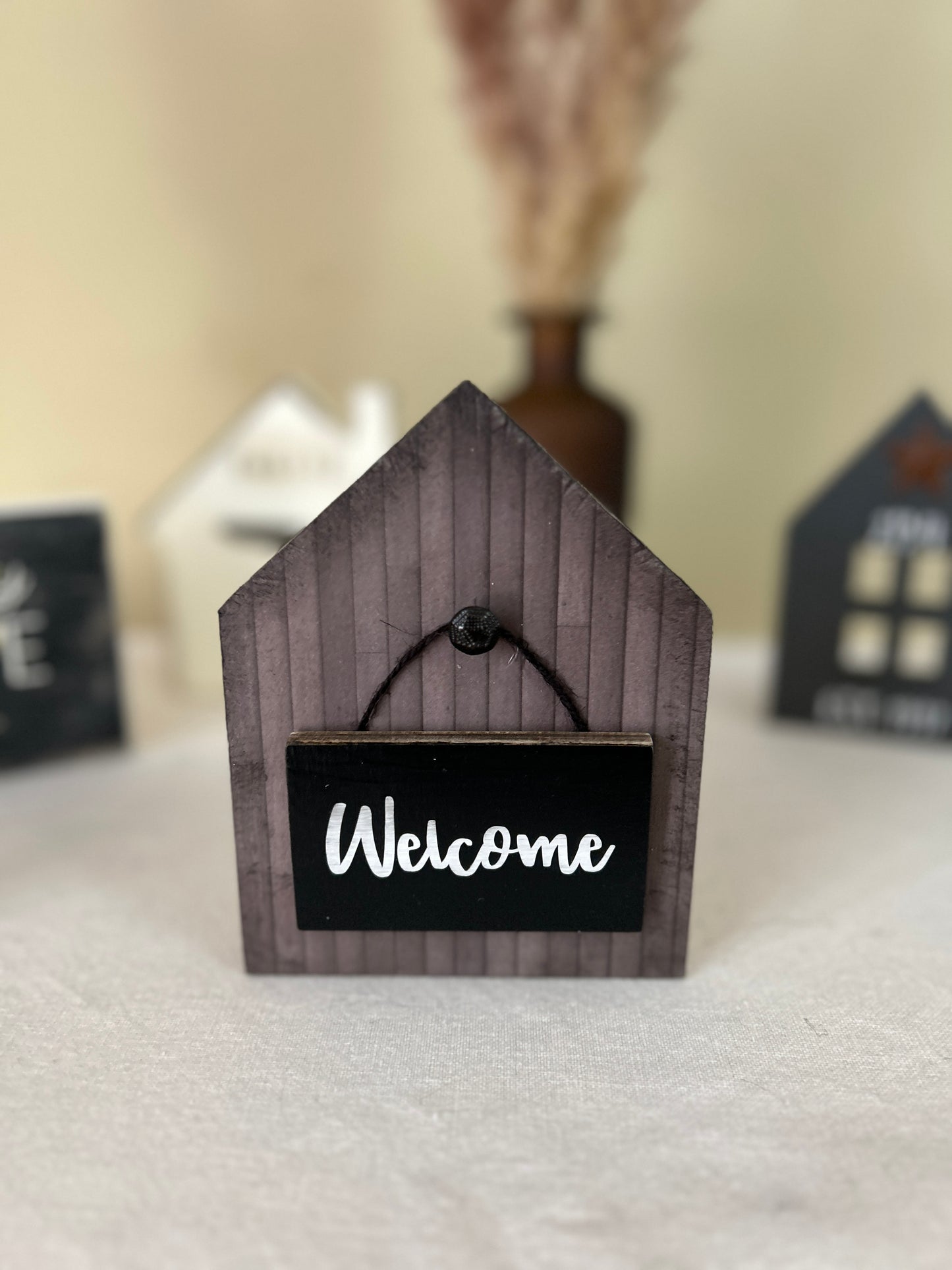 Rustic Crafts/Personalized “Home” Shelf Décor Set