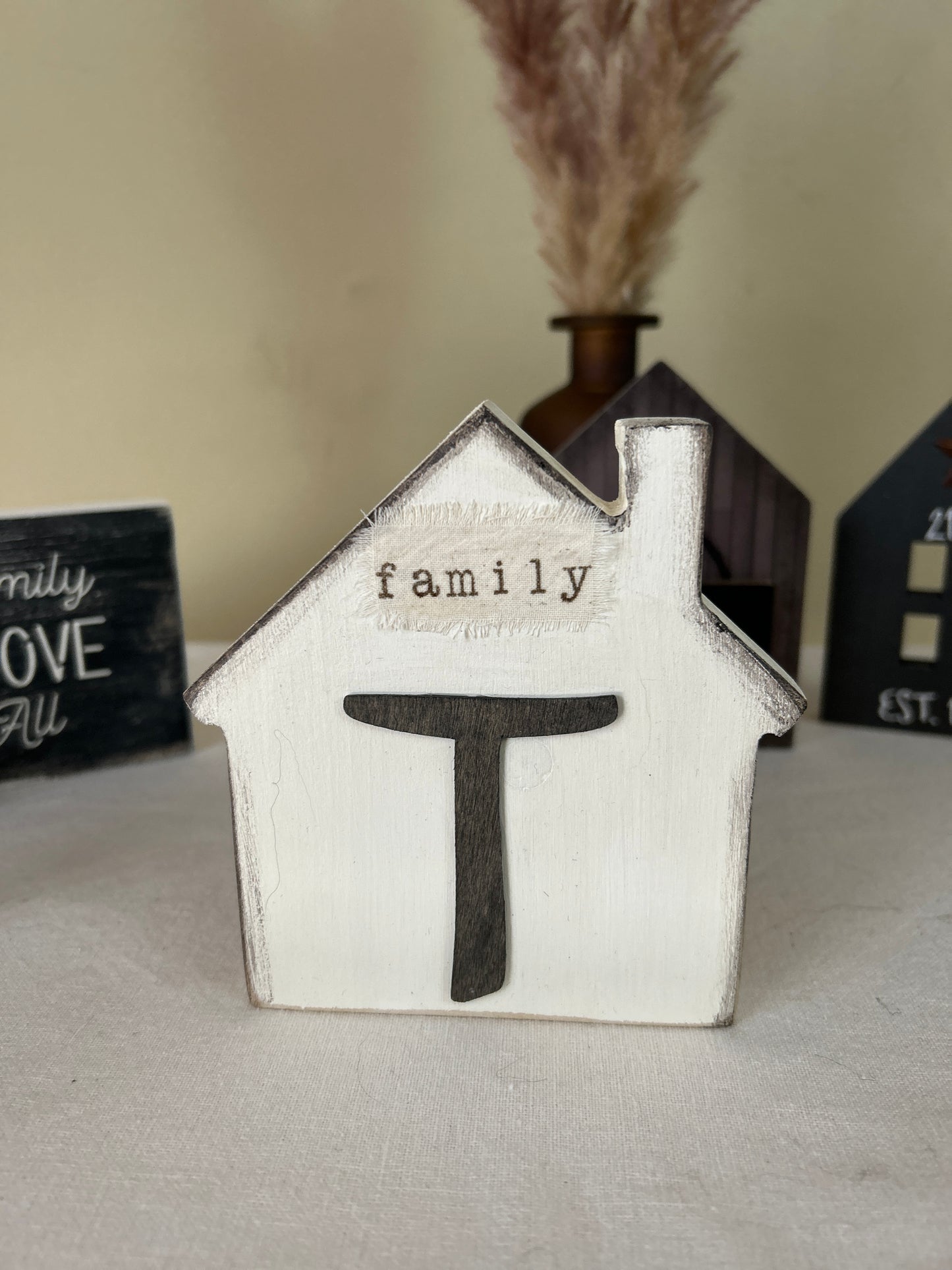 Rustic Crafts/Personalized “Home” Shelf Décor Set