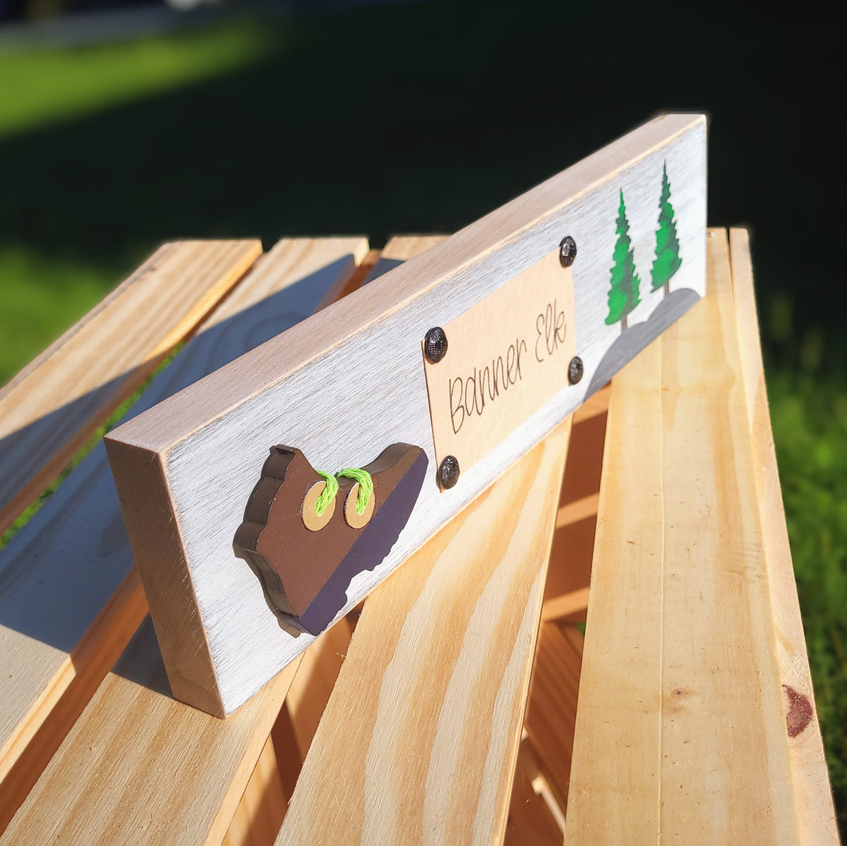 NC Hiking Shelf Decor (Custom)