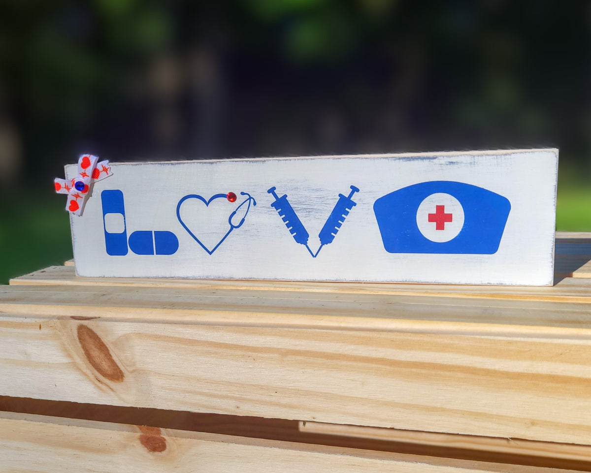 Nurse "Love" Shelf Decor